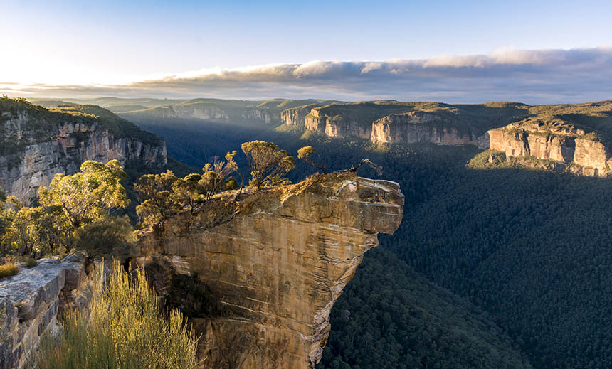 View over Blue Mountains National Park, Australia