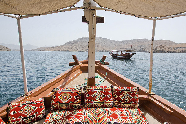 Boat trip in Oman